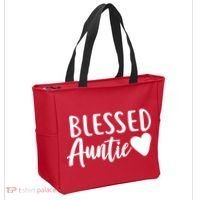 Blessed Auntie Tote Bag thumb 2