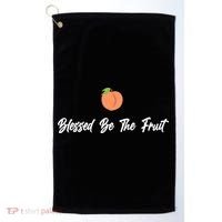 Blessed Be the Fruit Golf Towel thumb 0
