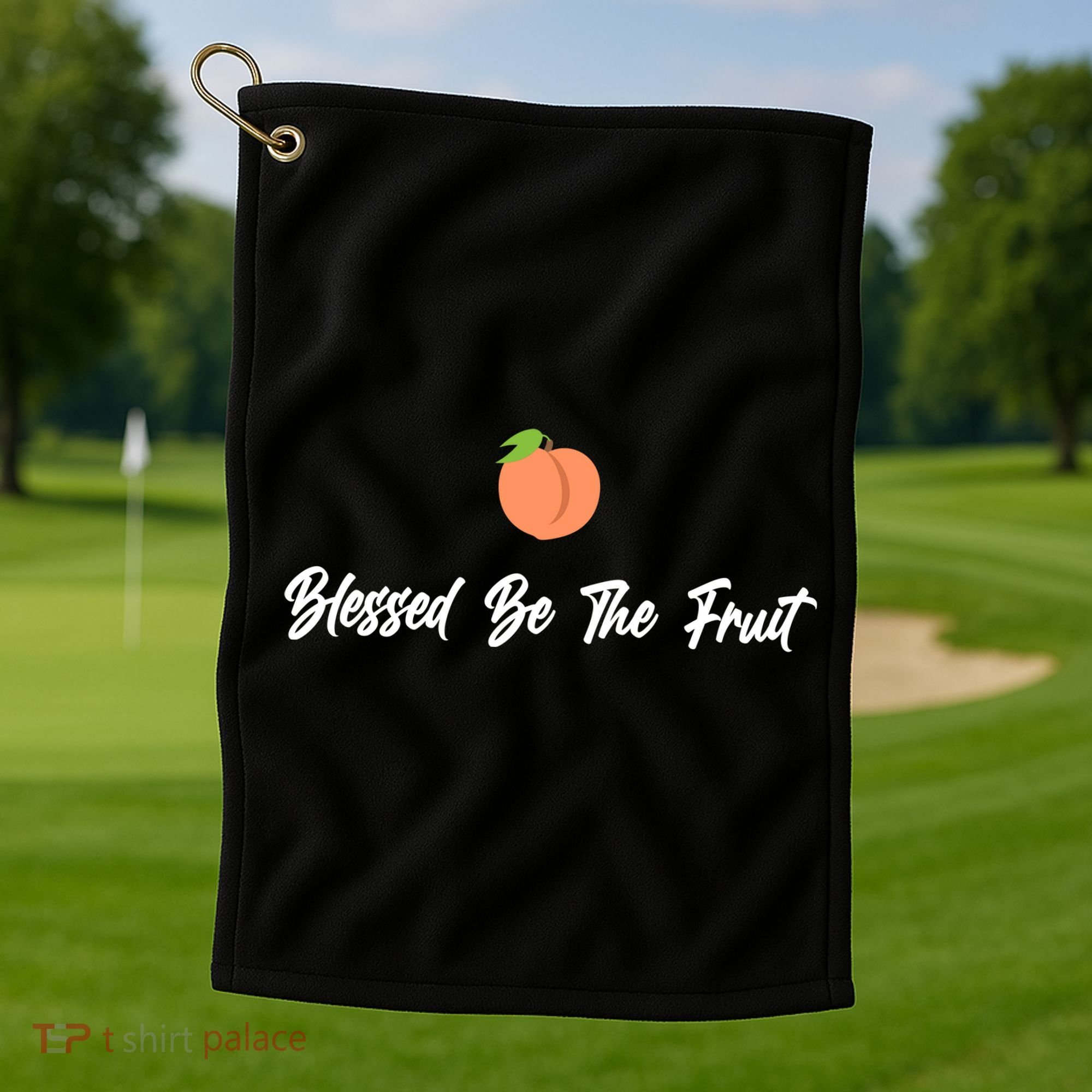 Blessed Be the Fruit Golf Towel