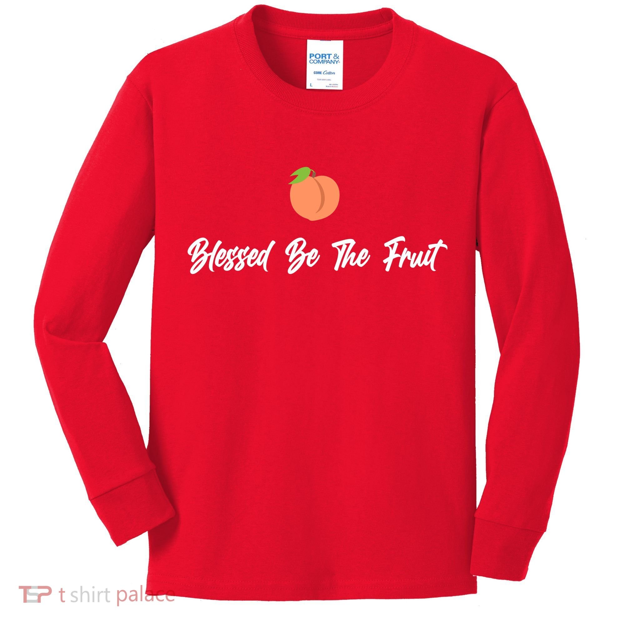Blessed Be the Fruit Kids Long Sleeve Shirt