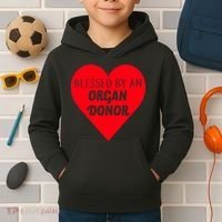 Blessed By An Organ Doner Kids Hoodie thumb 2