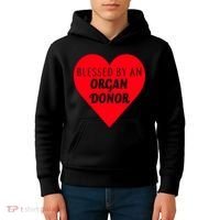 Blessed By An Organ Doner Kids Hoodie thumb 4