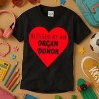 Blessed By An Organ Doner Kids T-Shirt thumb 3