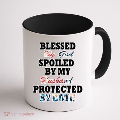 Blessed By God Coffee Mug back