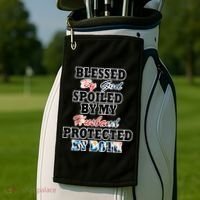 Blessed By God Golf Towel thumb 2