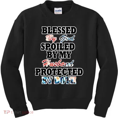 Blessed By God Kids Sweatshirt