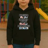 Blessed By God Kids Hoodie thumb 3