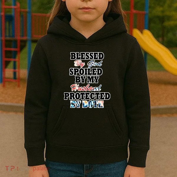 Blessed By God Kids Hoodie
