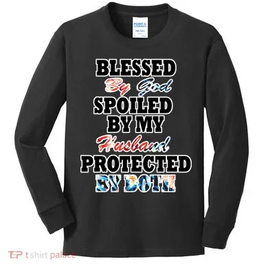 Blessed By God Kids Long Sleeve Shirt
