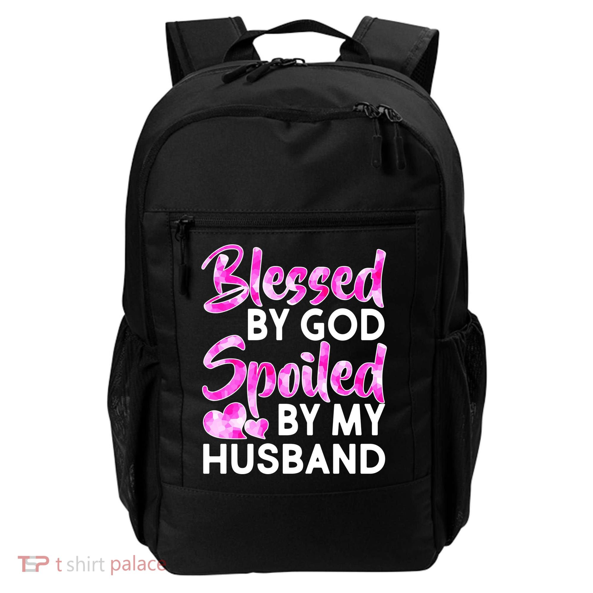 Blessed By God Spoiled By Husband Backpack