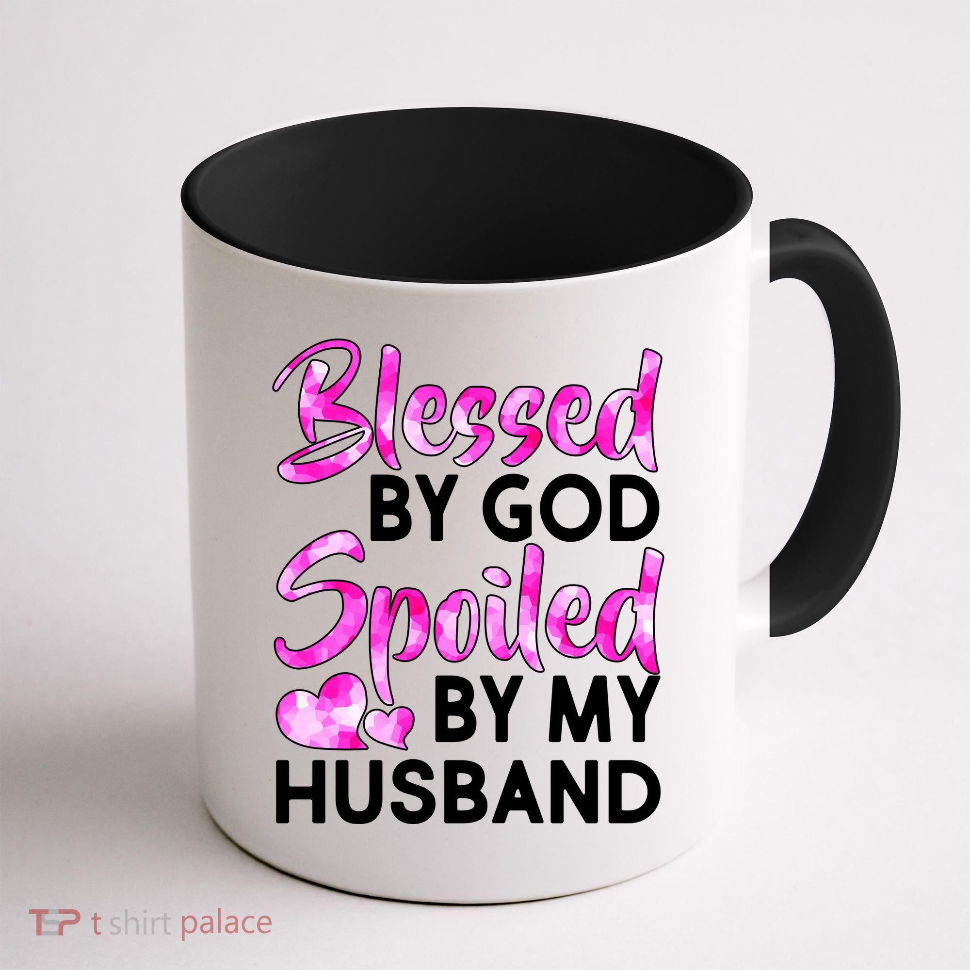 Blessed By God Spoiled By Husband Coffee Mug