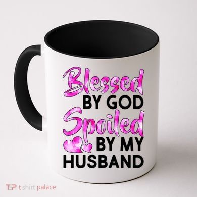 Blessed By God Spoiled By Husband Coffee Mug