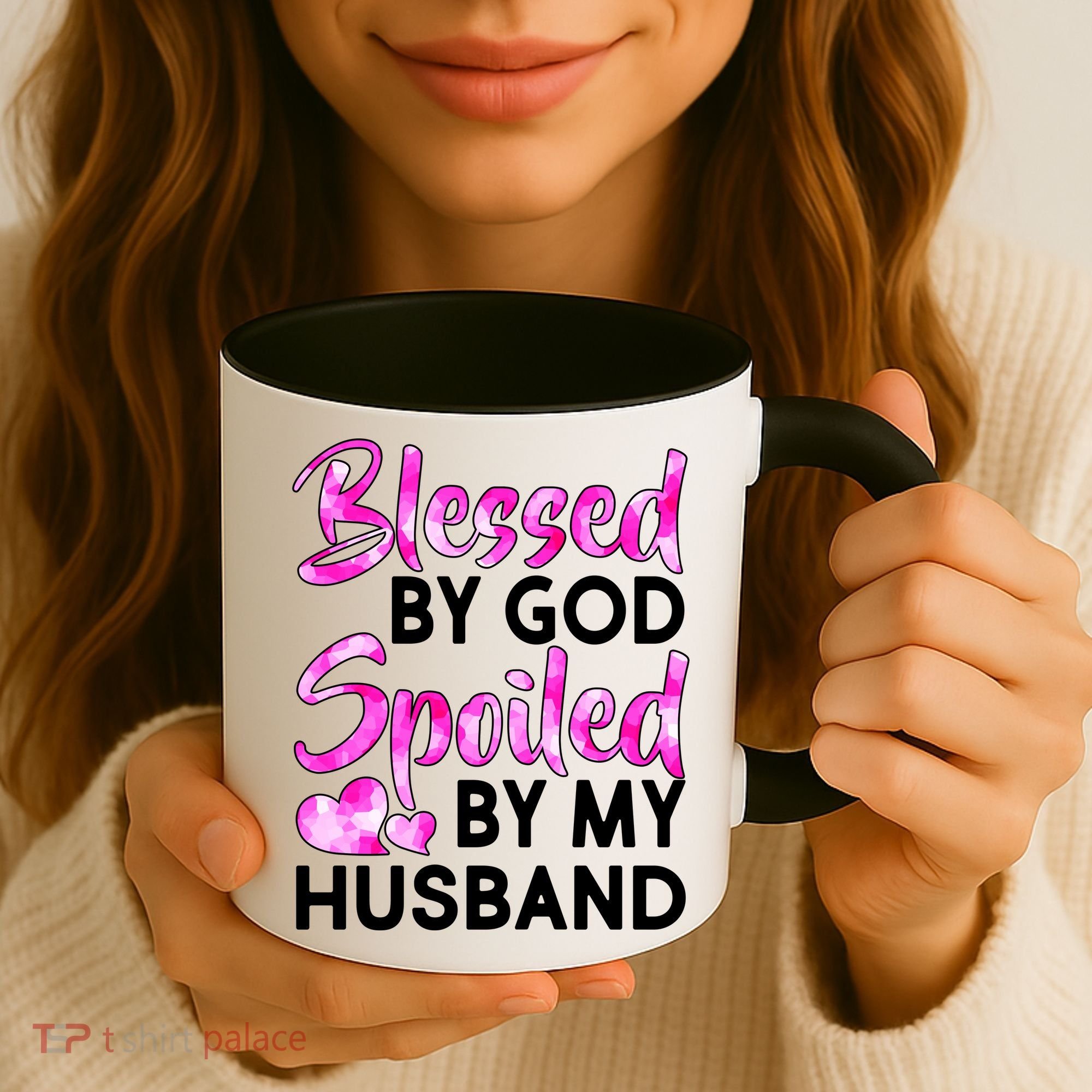 Blessed By God Spoiled By Husband Coffee Mug