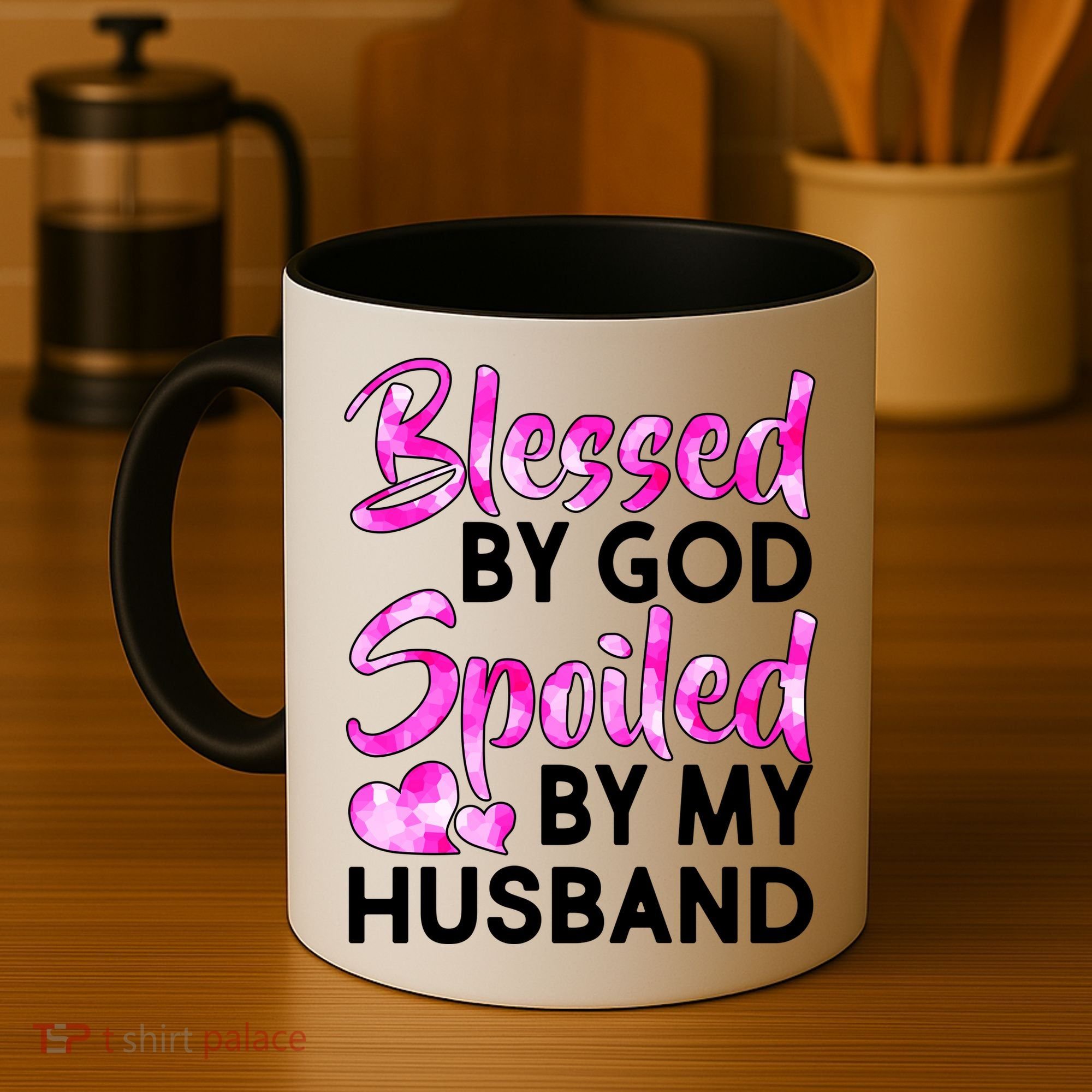 Blessed By God Spoiled By Husband Coffee Mug