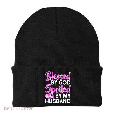 Blessed By God Spoiled By Husband Beanie