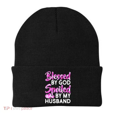 Blessed By God Spoiled By Husband Beanie