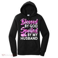 Blessed By God Spoiled By Husband Women's Hoodie thumb 0
