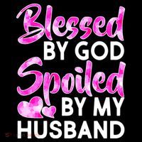 Blessed By God Spoiled By Husband Mousepad thumb 1