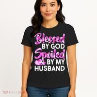 Blessed By God Spoiled By Husband Women's T-Shirt thumb 4
