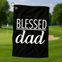 Blessed Dad Golf Towel thumb 1