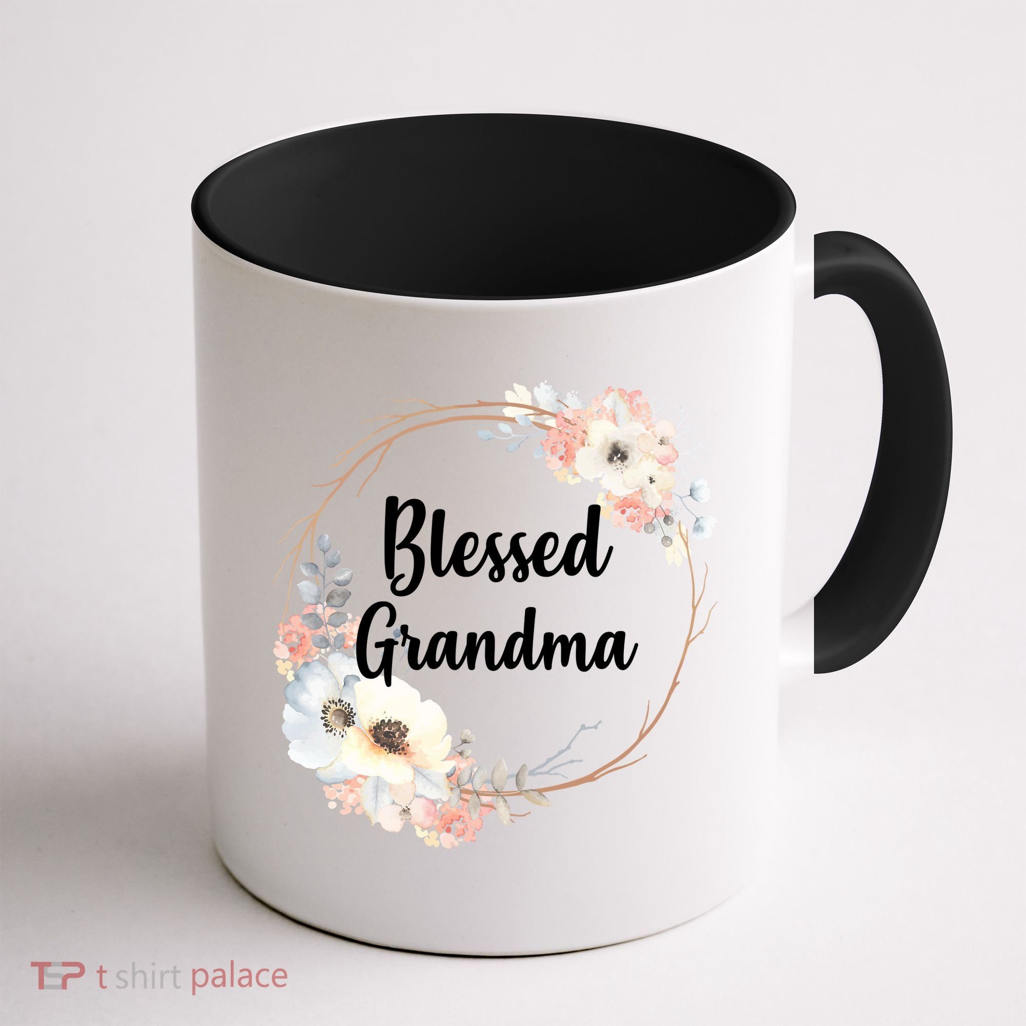 Blessed Grandma Floral Coffee Mug