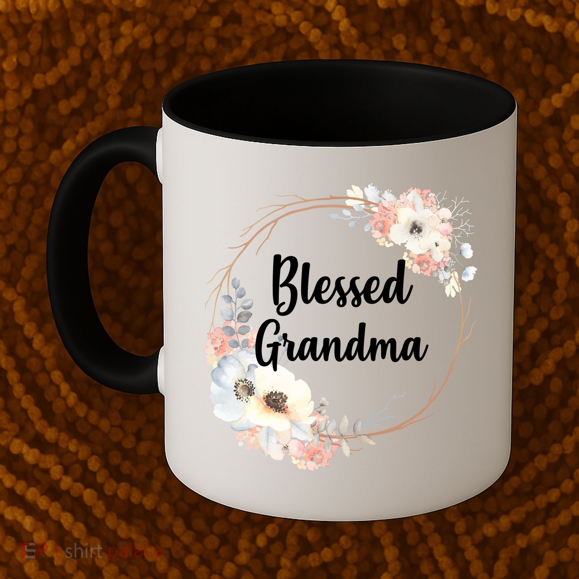 Blessed Grandma Floral Coffee Mug