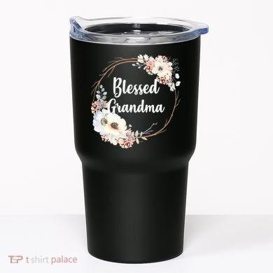 Blessed Grandma Floral Tumbler