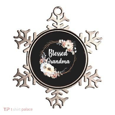 Blessed Grandma Floral Ornament