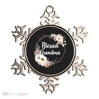 Blessed Grandma Floral Ornament thumb 0