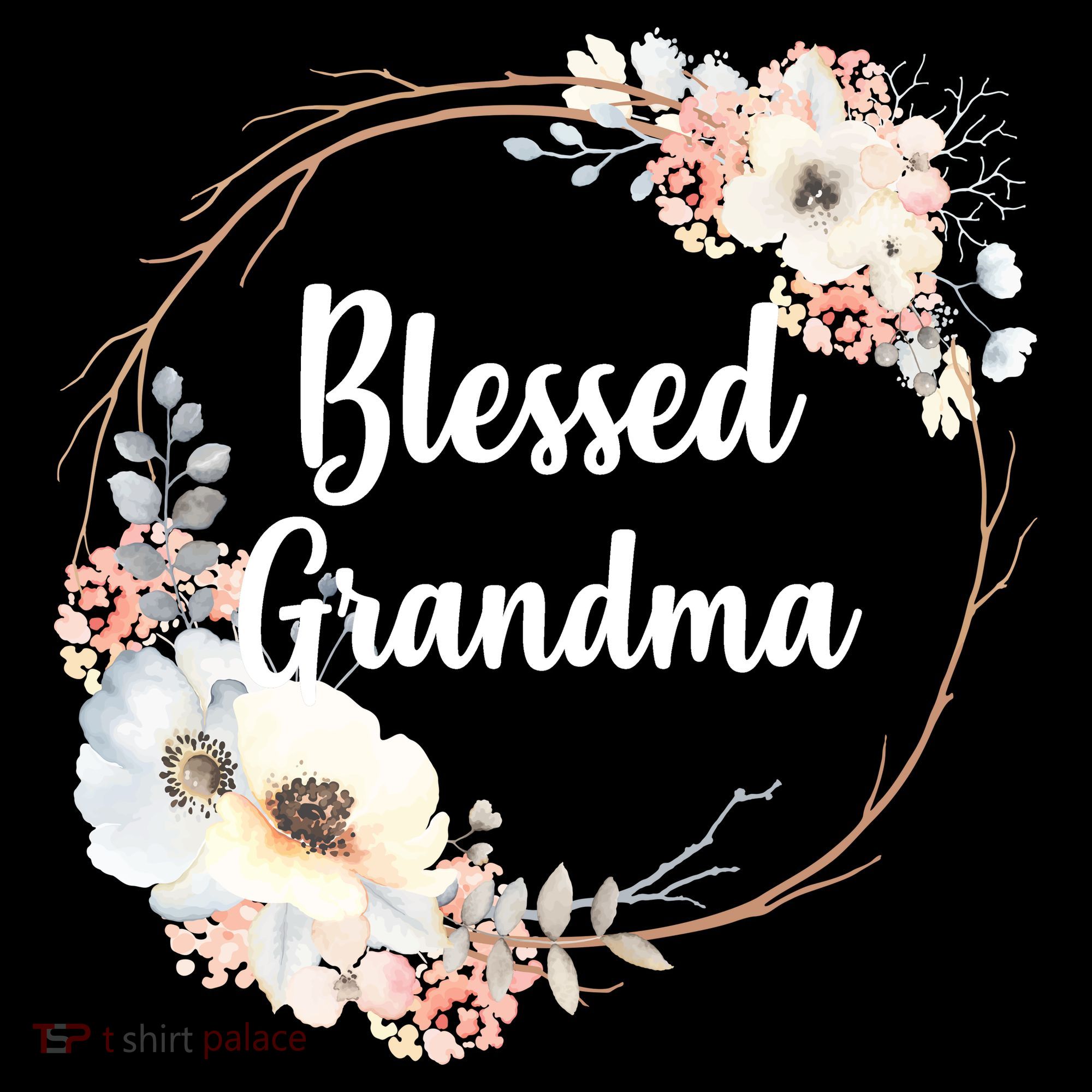 Blessed Grandma Floral Ornament