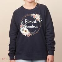 Blessed Grandma Floral Women's Sweatshirt thumb 0