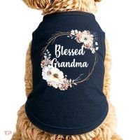 Blessed Grandma Floral Doggie Tank thumb 0