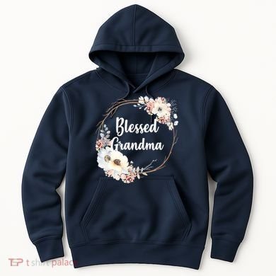 Blessed Grandma Floral Hoodie