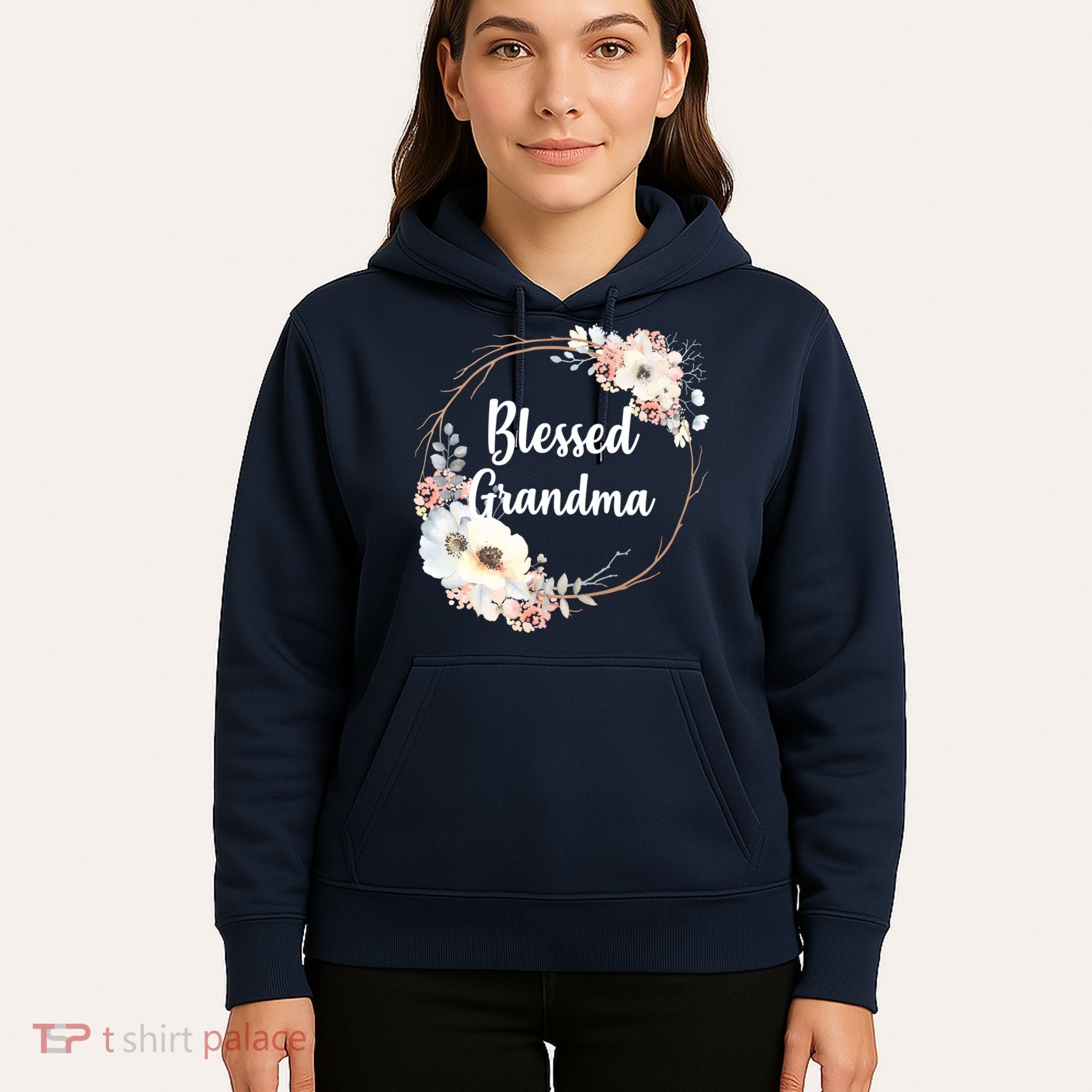 Blessed Grandma Floral Hoodie