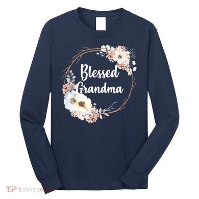 Blessed Grandma Floral Long Sleeve Shirt