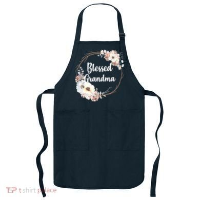 Blessed Grandma Floral Apron