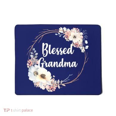 Blessed Grandma Floral Mousepad