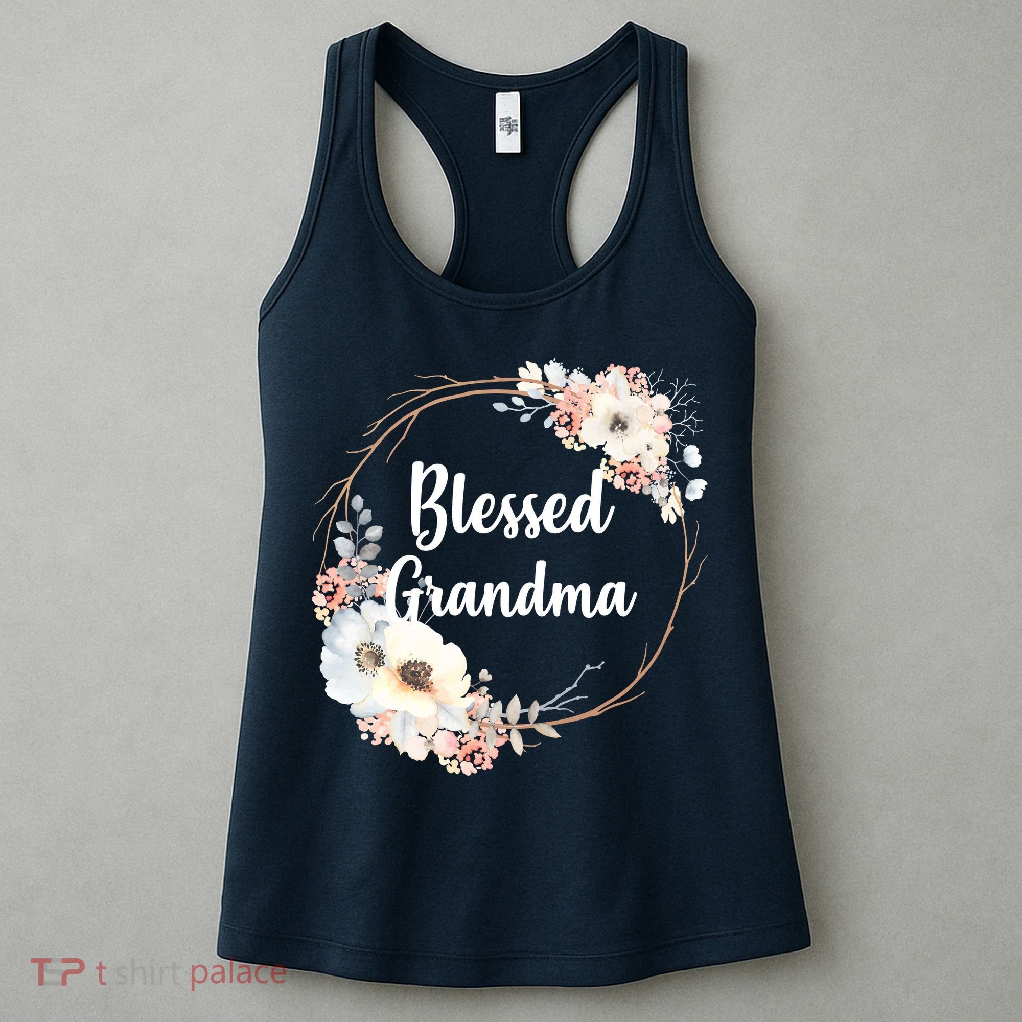 Blessed Grandma Floral Women's Tank Top