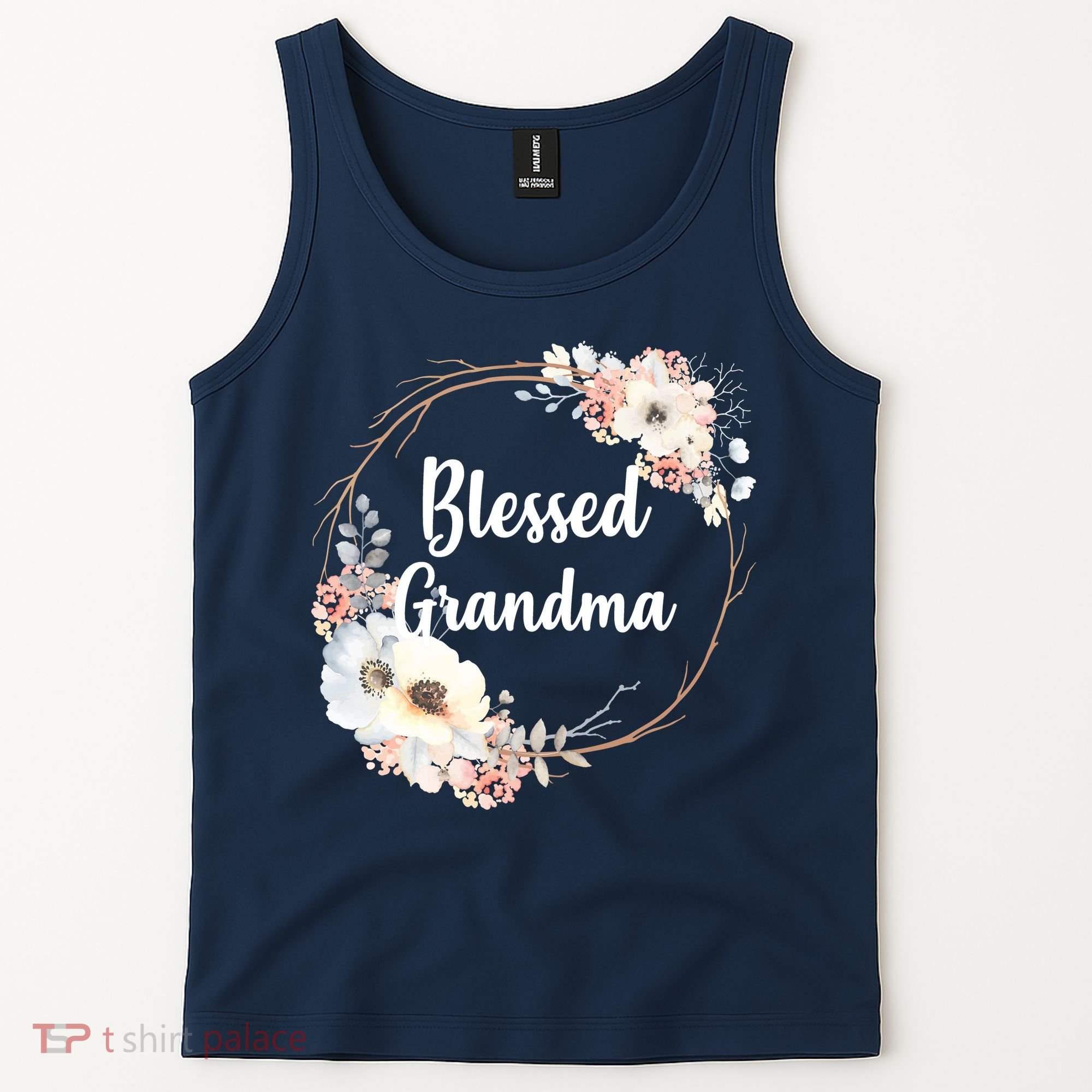 Blessed Grandma Floral Tank Top