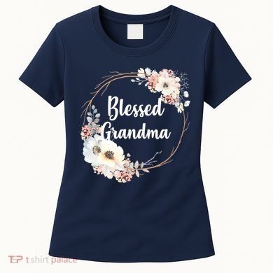 Blessed Grandma Floral Women's T-Shirt