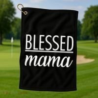 Blessed Mama Golf Towel thumb 1