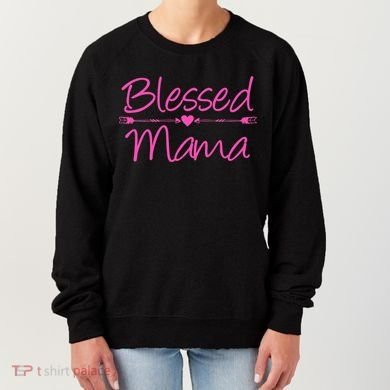 Blessed Mama Heart Arrows Mom Women's Sweatshirt