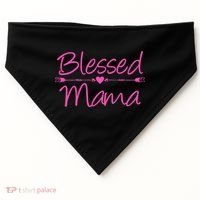 Blessed Mama Heart Arrows Mom USA-Made Doggie Bandana thumb 0