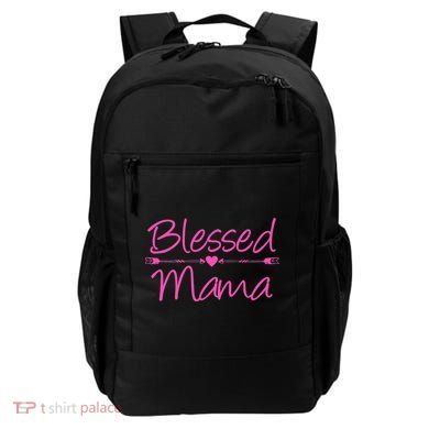 Blessed Mama Heart Arrows Mom Backpack