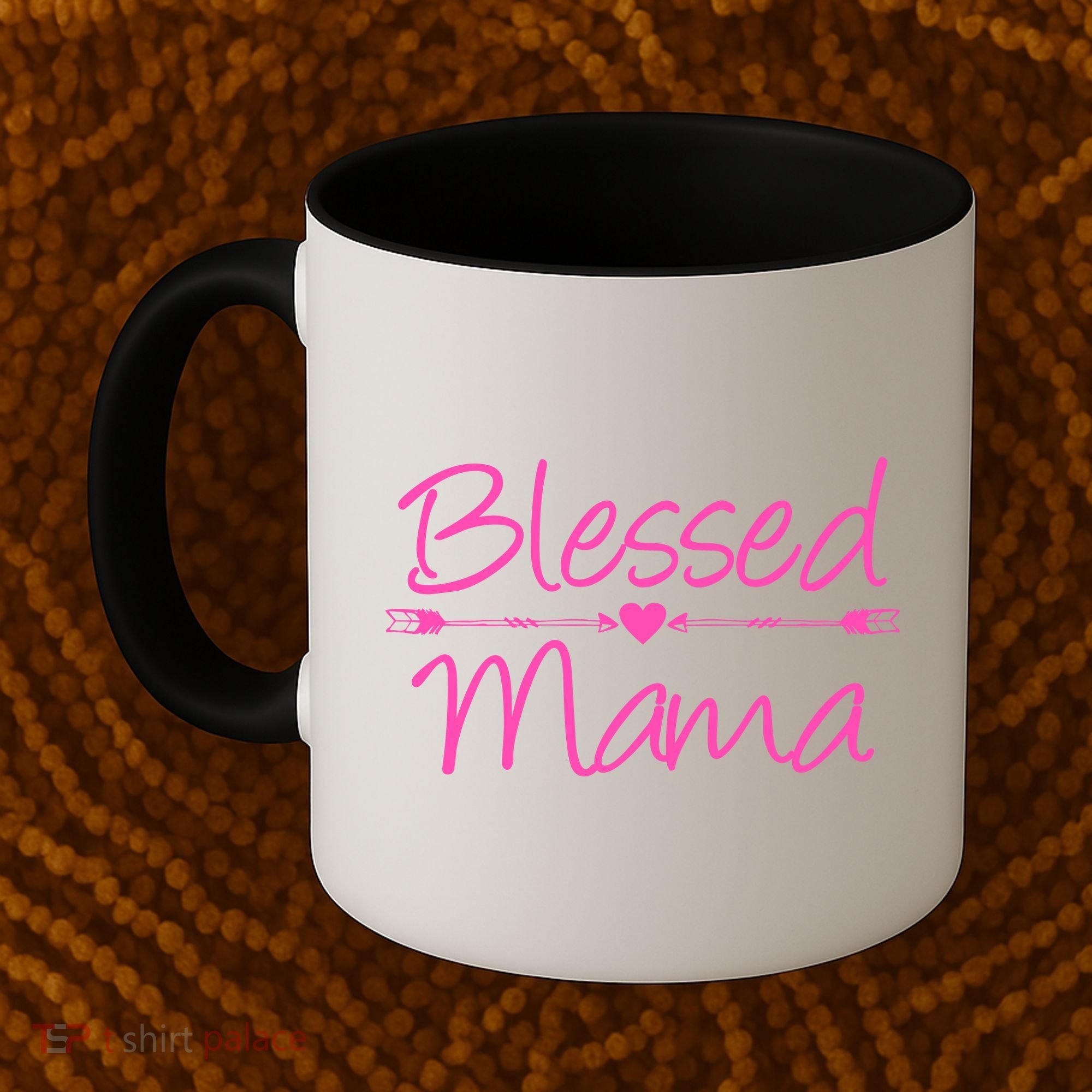 Blessed Mama Heart Arrows Mom Coffee Mug