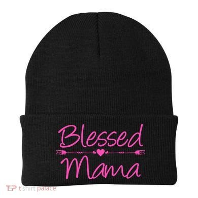 Blessed Mama Heart Arrows Mom Beanie