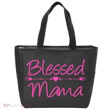Blessed Mama Heart Arrows Mom Tote Bag