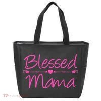 Blessed Mama Heart Arrows Mom Tote Bag thumb 0