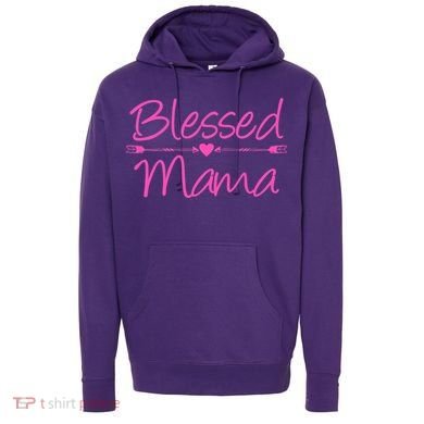 Blessed Mama Heart Arrows Mom Hoodie