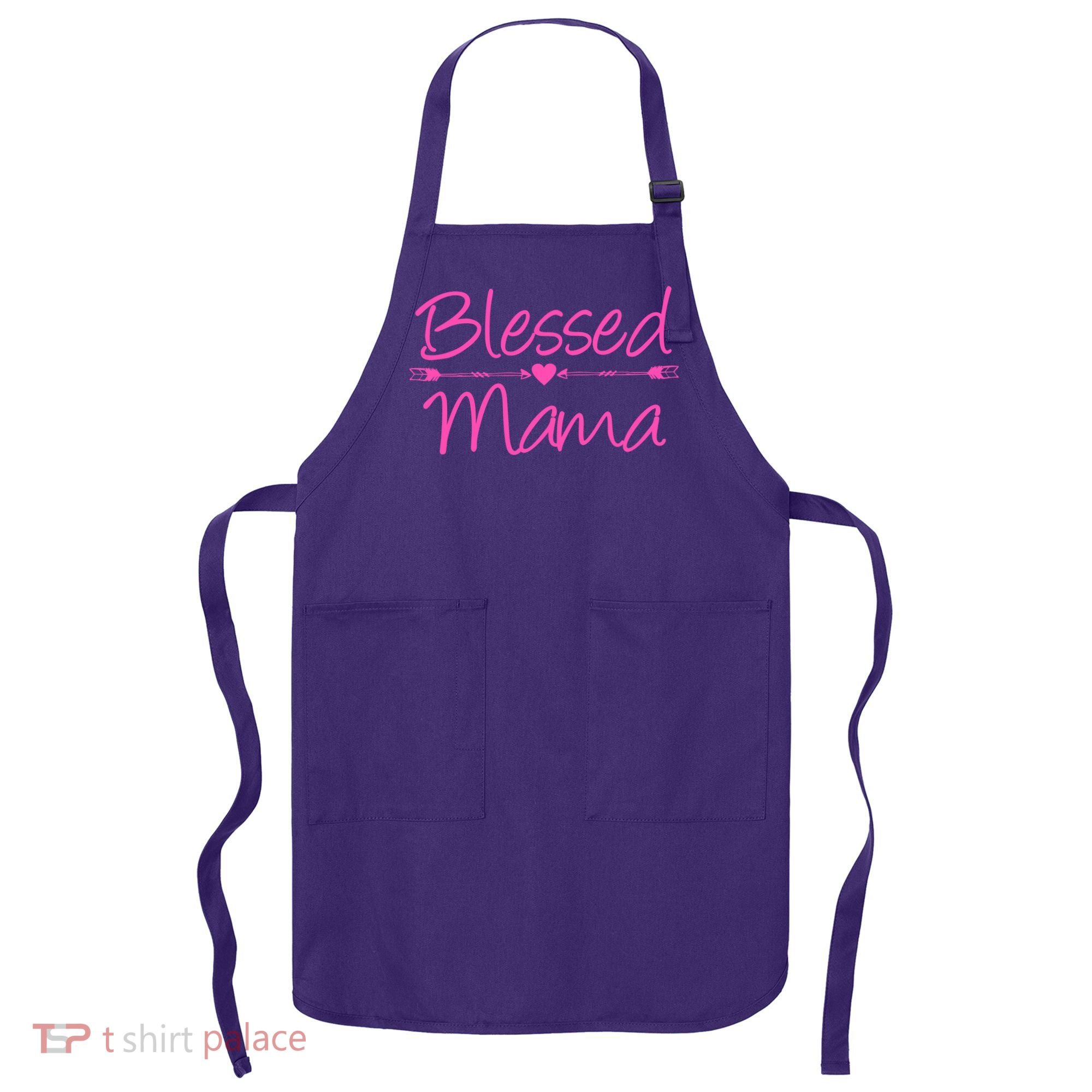 Blessed Mama Heart Arrows Mom Apron